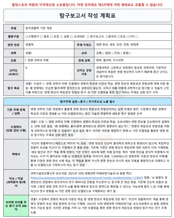 ① 주제 · 동기 설정